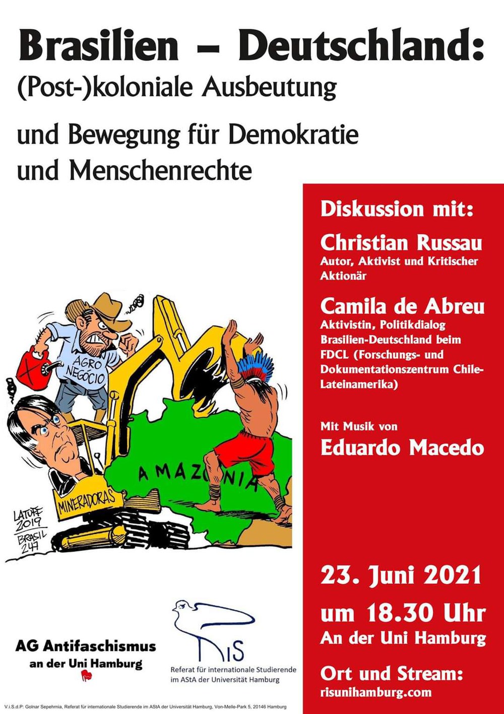 Brasilien – Deutschland: (Post-)koloniale Ausbeutung und Bewegung für Demokratie und Menschenrechte